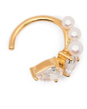 COMPLETEDWORKS Ear Cuff Mit Perlen - Mettallic