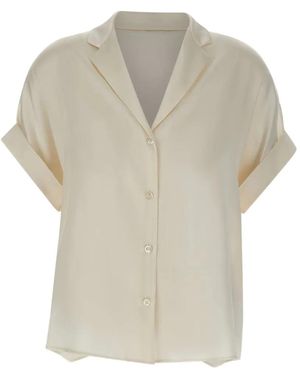 Eleventy Turn-Up Short-Sleeve Shirt - White