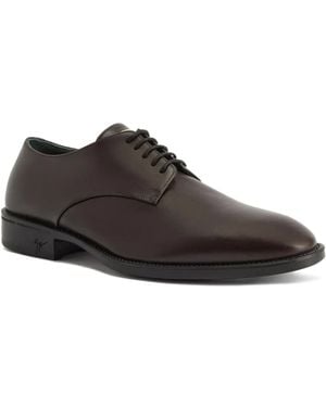 Giuseppe Zanotti Leather Lace-Up Shoes - Brown