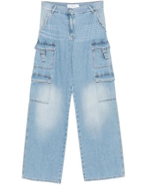 IRO Jeans mit aufgesetzten Taschen - Blau