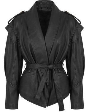ViCOLO Belted Jacket - Black