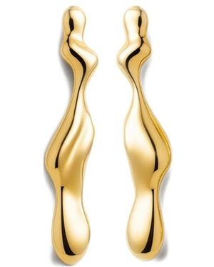 Yoj Boucles D'Oreilles Pendantes Magma - Métallisé
