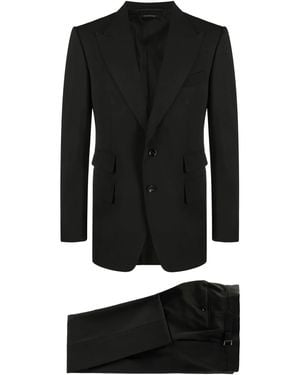 Tom Ford Elegant Straight Leg Suit - Black