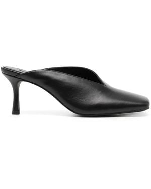 Senso Jaynee 80Mm Leather Mules - Black