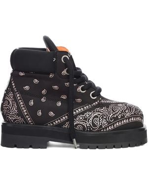 PDF Botas Strada con motivo de bandana - Negro