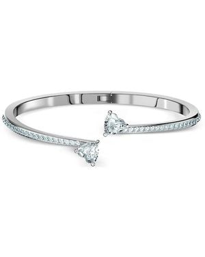Swarovski Heart Crystal Bracelet - White
