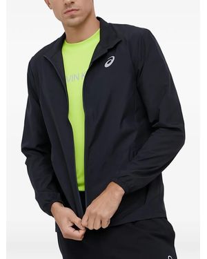 Asics Logo-Print Sport Jacket - Blue