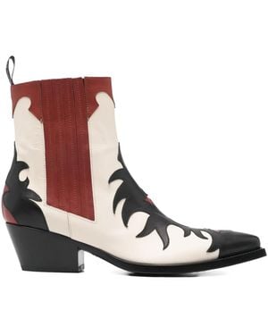 Sartore Paneled Boots - Brown