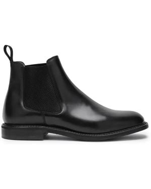 Berwick Shoes Botines Con Panel Elástico Lateral - Negro