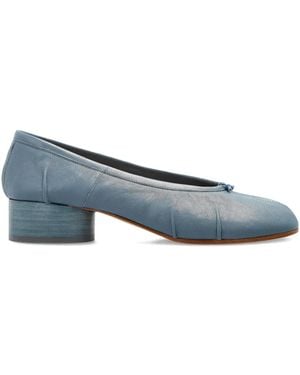 Maison Margiela 35Mm Tabi Heeled Court Shoes - Blue