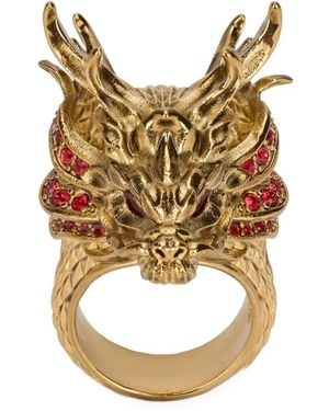Roberto Cavalli Dragon Head Ring - Metallic