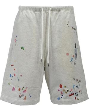 Maison Mihara Yasuhiro Sticker Shorts - Grey