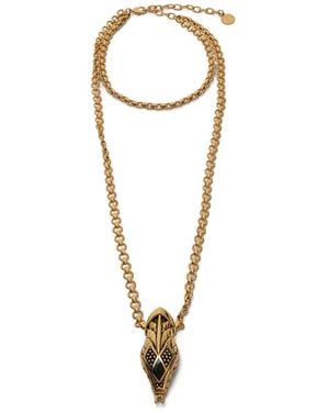 Roberto Cavalli Double-Wrap Necklace - White