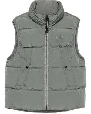 C.P. Company Quilted zip-front vest - Grau