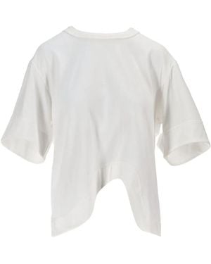 Niccolò Pasqualetti Onda Curved-Hem T-Shirt - White