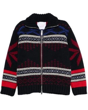 Giada Benincasa Cardigan mit Reißverschluss - Blau