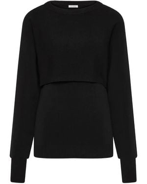 St. Agni Pullover Im Layering-Look - Schwarz