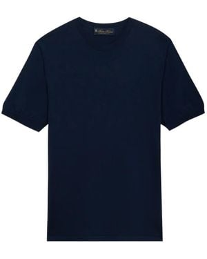 Brooks Brothers Short-Sleeve Round-Neck T-Shirt - Blue