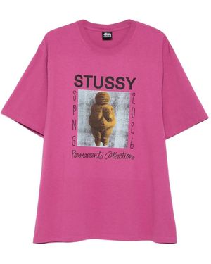 Stussy T-Shirt À Imprimé Graphique - Pink