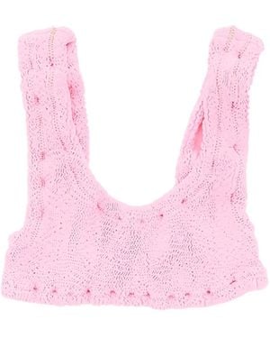 Reina Olga Top De Bikini Ginny Texturizado - Rosa