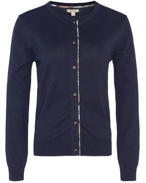 Barbour Wool Blend Cardigan - Blue