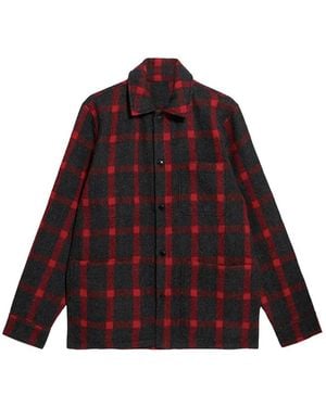 Fortela Steck Checked Shirt - Red