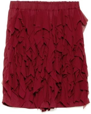 Comme des Garçons シフォン ショートパンツ - レッド