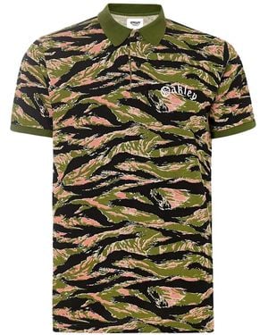Oakley Polo Tiger Camo De Piqué - Verde
