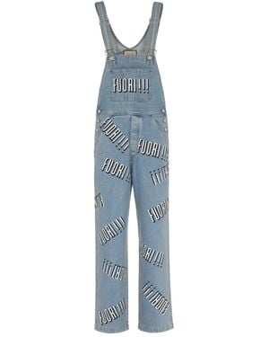 Gucci Denim Jumpsuit - Blue