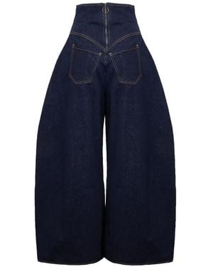 A.W.A.K.E. MODE Vaqueros Rounded - Azul