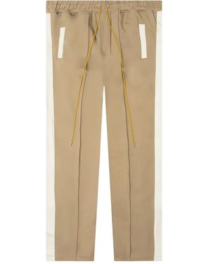 Rhude サイドストライプ トラックパンツ - ナチュラル