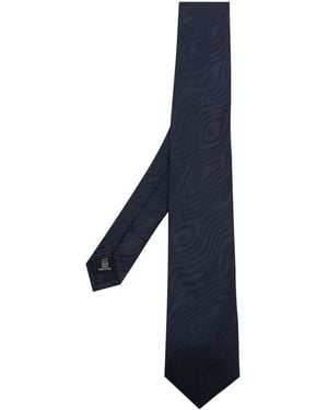 Fursac Corbata con motivo en jacquard - Azul