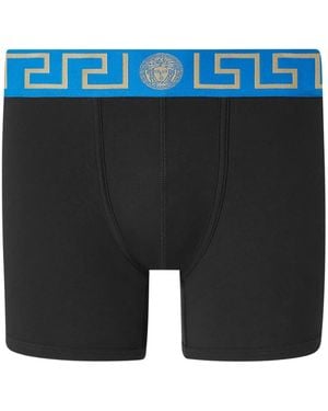 Versace Boxer Medusa Con Vita Elasticizzata - Blu