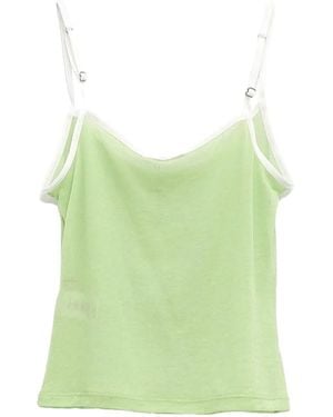 Paloma Wool Nasem Contrast-Trim Camisole Top - Green