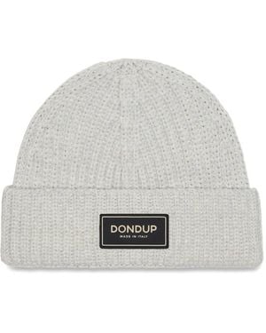 Dondup Berretto Con Applicazione - Grigio