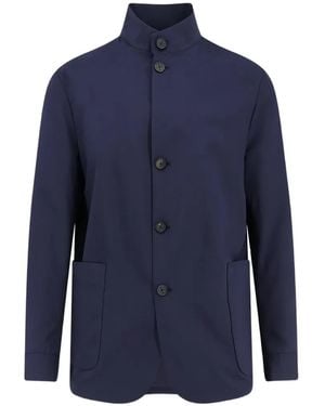 Hevò High-Neck Jacket - Blue