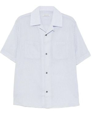 Carter Young Pocket Seersucker Shirt - White