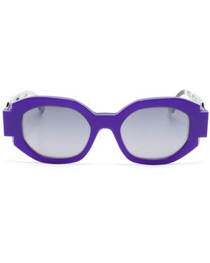 Face A Face Occhiali Da Sole Squadrati Notchi - Viola
