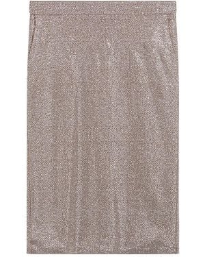 GIUSEPPE DI MORABITO Sequin-Embellished Pencil Midi Skirt - Grey