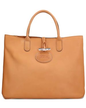 Longchamp Le Roseau Tote Bag - Brown