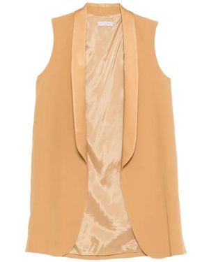 Antonelli Wilde Shawl-Lapel Sleeveless Gilet - White