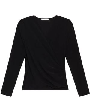 Maliparmi T-Shirt Tecno Drapé À Design Portefeuille - Noir