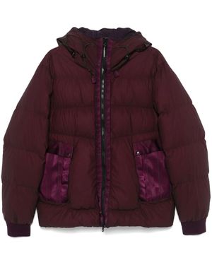 C.P. Company Quilted Goggle Hooded Down-Feather Jacket - Purple