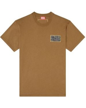 DIESEL T-Shirt T-Norm-T3 À Imprimé Graphique - Marron