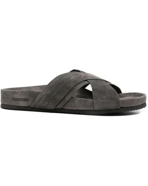 Tom Ford Crisscross Strap Sandals - Gray
