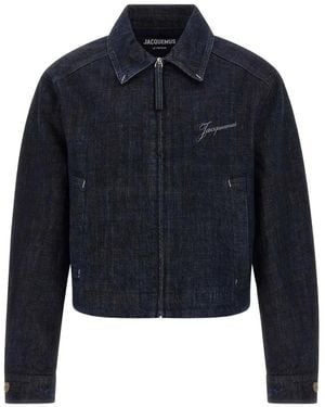 Jacquemus La veste de-Nîmes Canevas Jacke - Blau