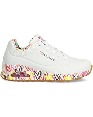 Skechers X Jgoldcrown Uno Loving Love Heart-Print Sneakers - White