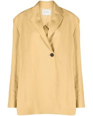 Studio Nicholson Boxy Double-Breasted Jacket - Natural