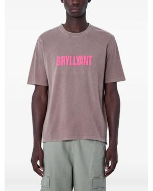 ACHM Logo-Motif Jersey T-Shirt - Purple