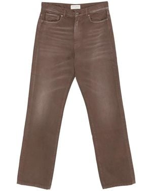 Paura Mercurio Faded-Effect Jeans - Brown